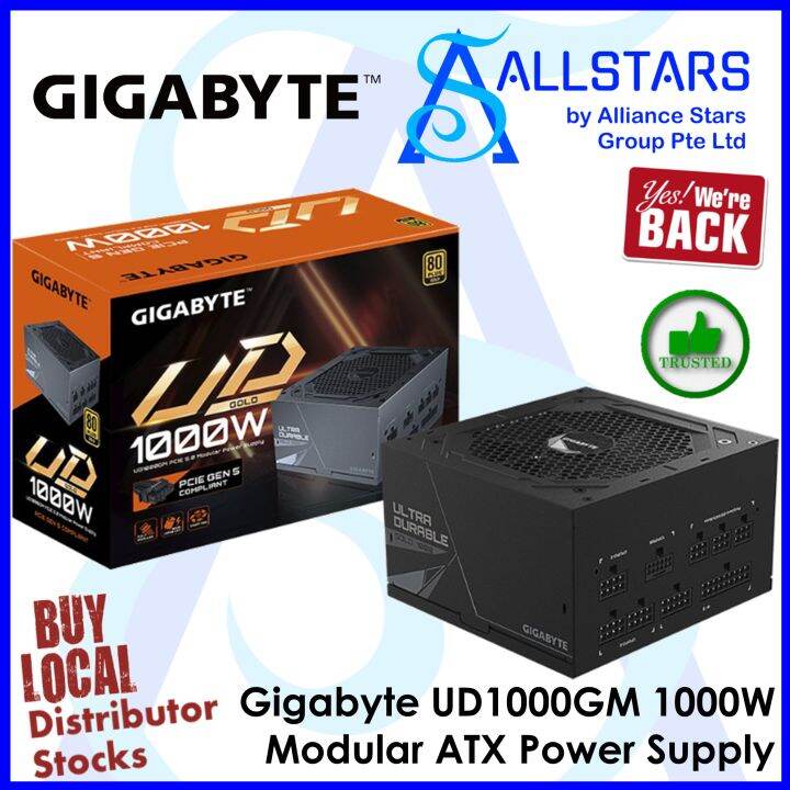 Allstars We Are Back Gigabyte Ud1000gm Pg5 1000w Pcie50 Modular Atx Power Supply Ud Ultra 3027