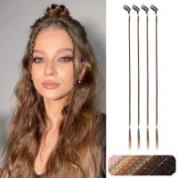 Baby Braids Hair Extensions  2PCS Tiny Braids Extensions 22" Long Natural Soft Synthetic Hairpieces for Women - Light Golden Bro Wig  Hair Extensions