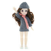 New 30 Cm Doll Simulation Multi-color Hair Princess Dress Up Set BJD Doll 16 Girl Birthday Childrens Toy Gift