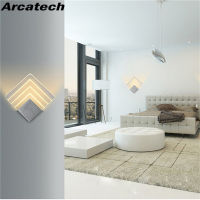 Led Acrylic Wall Lamps AC85-265V Modern Simple Bedroom Lights Indoor Dining-room Corridor Lighting Aluminum Wall Sconce NR133