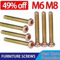 M6 M8 sekrup furnitur soket Hex sekrup datar kepala segi enam besi lapis seng baut berulir kayu untuk tempat tidur kursi meja 30mm 60mm