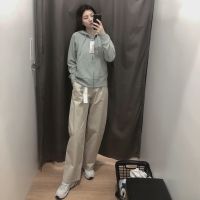 Uniqlo Sanlitun produced designer cooperation autumn and winter cotton twill pants wide-leg pants loose straight-leg pants Y443401