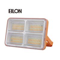 EILON สปอร์ตไลท์โซล่าร์เซลล์แบบพกพา พับได้ 100W รุ่น ESTD-100W-QB3065 แสง3สี+มีไฟสีแดงและน้ำเงิน  ร้าน MellowBed Shop