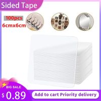 100/2Pcs Powerful Non-Mark Sticker Photo Wall Auxiliary Double-Sided Pendating Fixed Two-Sided Bathroom Waterproof Viscose Tape Adhesives Tape