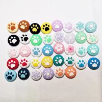 2PCS Cute Cat Claw Design Sakura Thumb Grip Caps Soft Silicone Cover Joystick Cap for Nintendo Switch &amp; Lite case Accessories