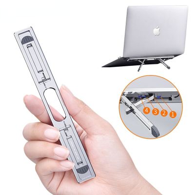 Aluminum Vertical Laptop Stand for MacBook Air Pro Adjustable Holder Riser Foldable Portable Notebook Stand for 11-17 Inch Laptop Stands