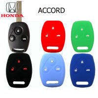 ปลอกกุญแจซิลิโคลนหุ้มรีโมทรถยนต์ฮอนด้า แอคคอร์ด HONDA ACCORD 3ปุ่ม เคสซิลิโคนหุ้มรีโมทกันรอย  ซองใส่กุญแจรถกันกระแทก สีสันสะดุดตา เด่นชัด