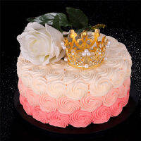 MINI Crown เค้ก Topper Elegant Princess Pearl Tiara เครื่องประดับ Baby Shower วันเกิดงานแต่งงานอุปกรณ์ DIY decorationhot