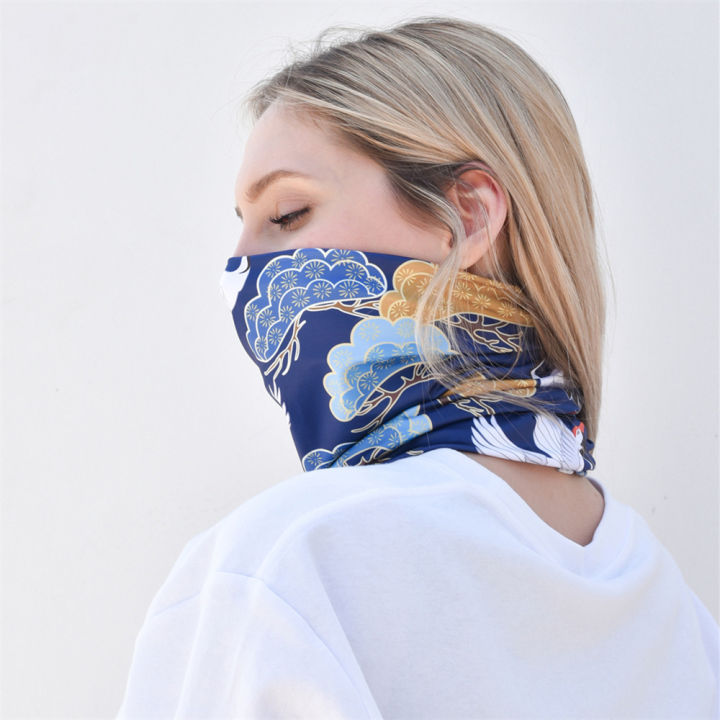 SellerQueen Sun protection UV protection outdoor sports ice silk turban  scarf fishing magic face scarf riding light mask Jun.