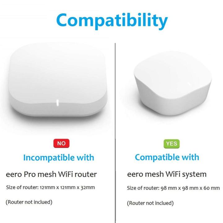 กล่องลวดเราเตอร์อินเตอร์เน็ตไร้สายแบบไม่ใช้ม้วนสายเคเบิลในตัวอุปกรณ์ประหยัดพื้นที่ติดผนังสำหรับเราเตอร์อินเตอร์เน็ตไร้สายตาข่ายแบบ-eero
