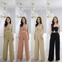 Maimind.style - Piya set by Intuon-Thitiya ชุดเซ็ท 2 ชิ้น ชุดเซ็ทเกาะอกดีเทลทวิสต์หน้า ทรงสวยเข้ารูปสุดๆ ชุดเซ็ทออกงาน ดินเนอร์ ไปคาเฟ่ ได้หมดเลยค่ะ