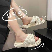 Sandals Womens Outerwear 2023 New Platform Thick-Soled Dissolving Shoes Seaside Beach Slippers Ins