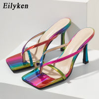 2021Eilyken 2022 New Color Women Slipper Summer Outdoor Sandal High Heel Slip On Flip Flops Women Slides Sandal size 41 42