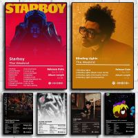 2023☄▦ Music Hot Album Star Kanye West The Weeknd Poster Hip Hop Posters For Living Room Canvas Painting Art Home Wall Decor Picture
