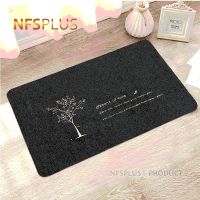 〖Cozyroom shop〗 Polyester Front Door Mat 40x60cm Embroidered Printed TPR Anti Slip Floor Mat Durable Home Outdoor Decorative Entrance Doormat