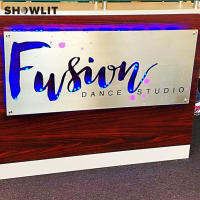 LED Hollowed Out Cut Off Lighted Sign Custom Made ภายในบริษัท Illuminated Signs-xnbno5044