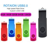 Custom LOGO New USB Flash Drives Swivel External Pendrive 64GB 32GB 16GB 8GB 4GB memory stick usb Creative pen drive