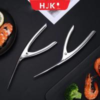 HJKL Gargets น้ำยาล้าง Deveiner ความคิดสร้างสรรค์ การทำอาหาร อุปกรณ์ สแตนเลส 1PC กุ้งปอกกุ้ง เครื่องมือครัว