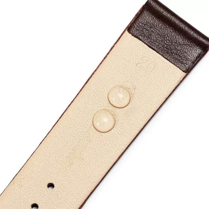 calfskin-leather-watchband-soft-material-watch-band-wrist-strap-gold-clasp-brown-20mm-22mm-with-silver-stainless-steel-buckl