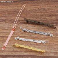 ㍿ 20pcs/lot vintage Hair Jewelry Settings Charm Women Rose Gold color Hairpins Frog Clip Hairclips for DIY Retro Hairwear Craft