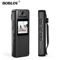 BOBLOV กล้องเพื่อการกีฬา A22ขนาดเล็กความละเอียดสูง1080P 128GB การมองเห็นได้ในเวลากลางคืน2200MAH พร้อม ° 180เลนส์หมุน DVR กล้องวิดีโอเครื่องบันทึกเสียง BodyCam จัดการกล้องดิจิตอลตำรวจกล้องตรวจจับการเคลื่อนไหวกล้องรถชนสำหรับการถ่ายภาพ Vlogging