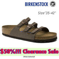 BIRKENSTOCK รองเท้าแตะมีสายรัดสำหรับผู้ชายแฟชั่น &amp; ผู้หญิง,รองเท้าลำลองมีเตรียมเปิดนิ้วเท้าพื้นนุ่มรองเท้าแตะรองเท้าระบายอากาศสวมใส่สบายและรองเท้าแตะกันลื่น