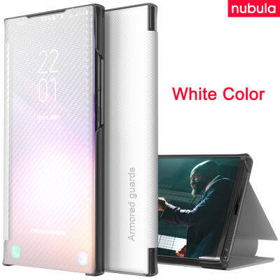 NUBULA สำหรับ Huawei P30 Pro | Huawei P30 Lite | Huawei Nova 4e เคสพลิกหรูหราหุ้มเกราะยามกระจก Clamshell Huawei P30 Pro Hard Flip คำตอบฟรีกรณีด้านในหนัง PU ดูเคสแบบพับปิดได้สำหรับ Huawei P30 Pro P30 Lite Nova 4e