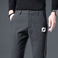 Golf Summer Mens Brushed Long Pants Spring Autumn New Casual Pants Korean Version Trendy Slim-fit Small Feet Youth Business Trousers