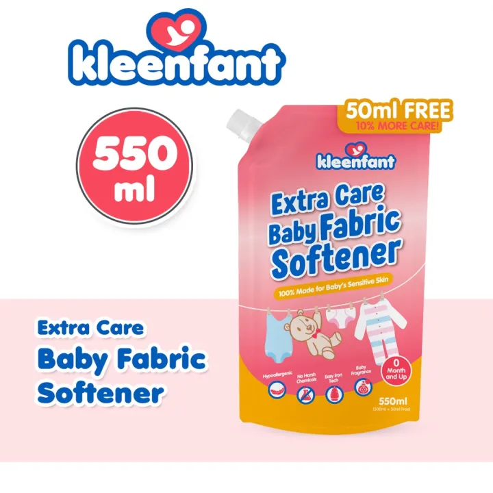 downy Kleenfant Extra Care Baby Fabric Softener Refill Pack (550ml ...