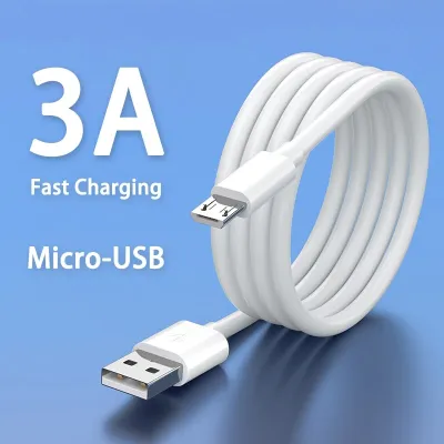 ◐ 3 Pieces 3A Fast Charging Micro USB Cable for Samsung Xiaomi Huawei OPPO V8 Android Mobile Phone Charger Charging Cable