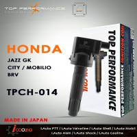 คอยล์จุดระเบิด HONDA - JAZZ GK / CITY / MOBILIO / BRV คอยล์หัวเทียน แจ๊ส ซิตี้ ฮอนด้า ( รหัส TPCH-014 ) ยี่ห้อ TOP PERFORMANCE JAPAN