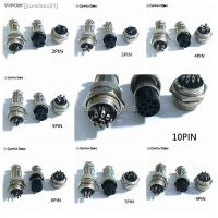 ▩ 1set GX16-2/3/4/5/6/7/8/9/10 Pin Male Female Diameter 16mm Wire Panel Connector GX16 Circular Connector Aviation Socket Plug