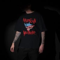 2023 Summer New MenS Black Cody Rhodes American Nightmare Logo T-Shirt S O-Neck Casual Fashion Top S-4XL-5XL-6XL