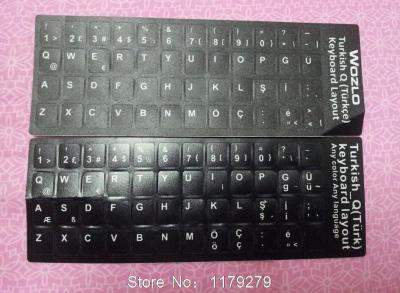 ✔ Cwkw 2 pcslot New Arrival Turkish keyboard sticker Turkey letter waterproof keyboards stickers ！