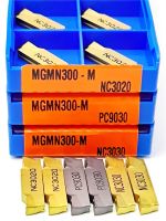 ใบมีดโลหะผสมแข็ง 10PCS MGMN300-M NC3020 NC3030 NC9030 เม็ดมีดกัดคาร์ไบด์ CNC MGMN สแตนเลสเครื่องมือกลึงภายนอก