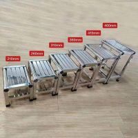 ☄ stainless steel low stool bathroom bench vegetable picking thickened home factory console use