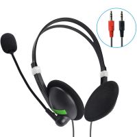 【CW】 3.5mm Universal Noise Cancelling Wired Headphones Microphone Interface Upgraded Audio Headset For Laptop Computer