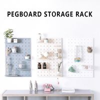 [Hot K] Pegboard ชั้นวางของในอุปกรณ์เสริมแบบแขวน,ที่แขวนถังตะขอคลิปไม่มีการเจาะสำหรับโรงรถครัว Pegboard ผนังออแกไนเซอร์