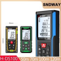 Sndway Laser Distance Meter 50M 70M 100M 120M Rangefinder Digital Range Finder Trena Roulette Ruler Distance Measuring Tape