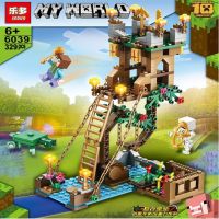 Ready Stock Minecraft Floating Fortress 329pcs Building Blocks 6039ของเล่นบล็อกตัวต่อของเล่นเกม