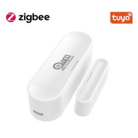 Tuya Zigbee Smart Door Window Garage Sensor Battery Powered or USB Charge Works With TUYA Smart Hub