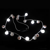 10Pcs สีขาวกระพริบกระพริบ Light Up Eyeball หลอดไฟ LED สร้อยคอเรืองแสง Novelty Party Favor ฮาโลวีน Navidad