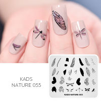 KADS Nail แผ่นออกแบบลายบนเล็บฮาโลวีน/คริสต์มาส/เรขาคณิตเล็บแสตมป์แม่แบบ DIY แม่แบบรูปภาพการประทับลายลงบนเล็บแผ่นออกแบบลายบนเล็บ Stencil เครื่องมือ