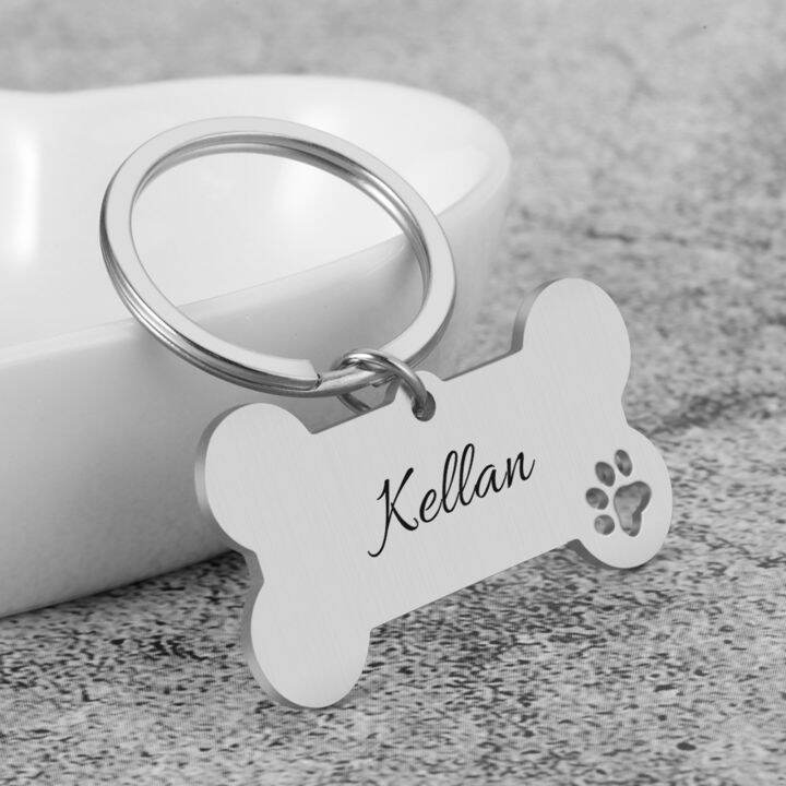 Personalized Pet Dog Tags Anti-lost Collars Tag No Sound Pet ID Tags ...