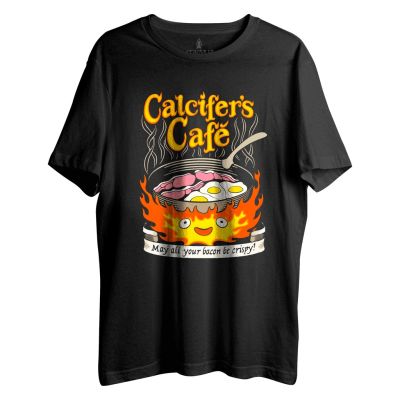 New FashionCalcifer the Animated Castle Calcifer´s Café Cotton T-Shirt Unisex 2023