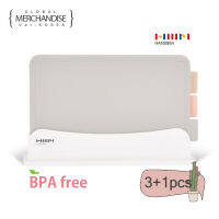 Hanseam Antibacterial Hygienic Cutting Board ชุด3ชิ้นพร้อมตัวยึด BPA Free Made In Korea