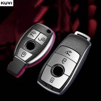 Promotion Leather TPU Car Key Case Cover Shell Fob For Mercedes Benz A B C E S Class W204 W205 W212 W213 W176 GLC CLA AMG W177