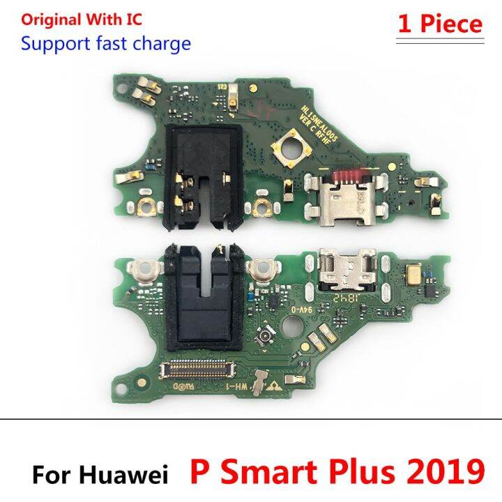 fast-delivery-anlei3-ชาร์จพอร์ต-usb-บอร์ดเชื่อมต่อสายเคเบิลงอได้ไมโครโฟนพร้อมไมโครโฟนชิ้นส่วนโทรศัพท์มือถือสำหรับ-huawei-p-smart-plus-ใหม่