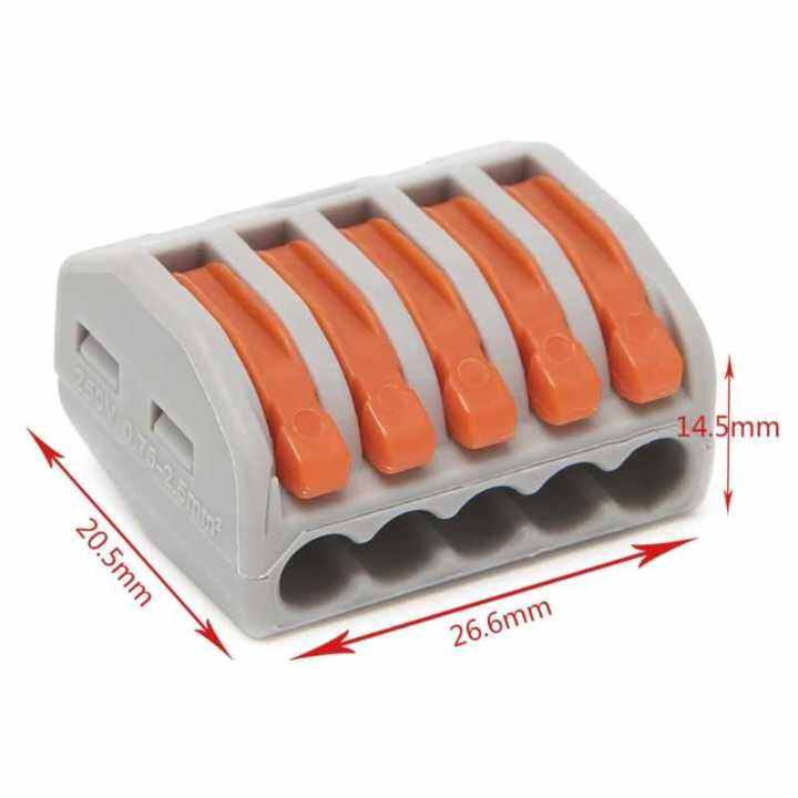 5 Pcs 222415 Push Wire Connector Lever Terminal Block Lever Lazada PH