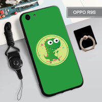 เคสอ่อนสำหรับ OPPO R9S เคสโทรศัพท์คลุมทั้งหมด2022ใหม่ป้องกันการตกหล่นกันรอยขีดข่วนฝามีที่ถือวงแหวนโทรศัพท์ &amp; เชือก